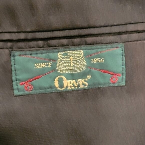 Orvis Black Single Button Timeless Vintage Blazer Suit Jacket Lined Size 6R - Picture 5 of 9